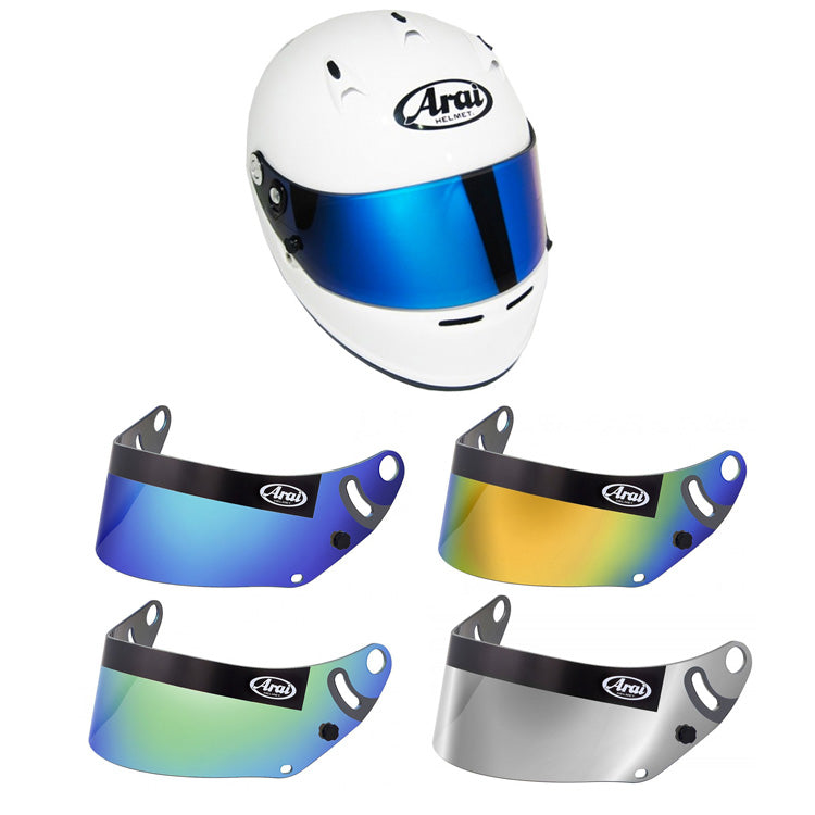 ARAI VISOR CK6 MIRR RED/GLD/SIL/GRN/BLU