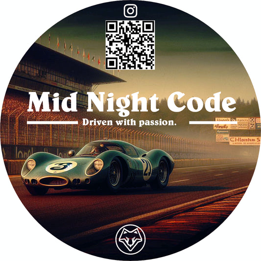 Mid Night Code Vinyl License disk holder